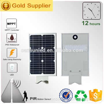 IP65 with PIR motion sensor led 15 watt solar street light